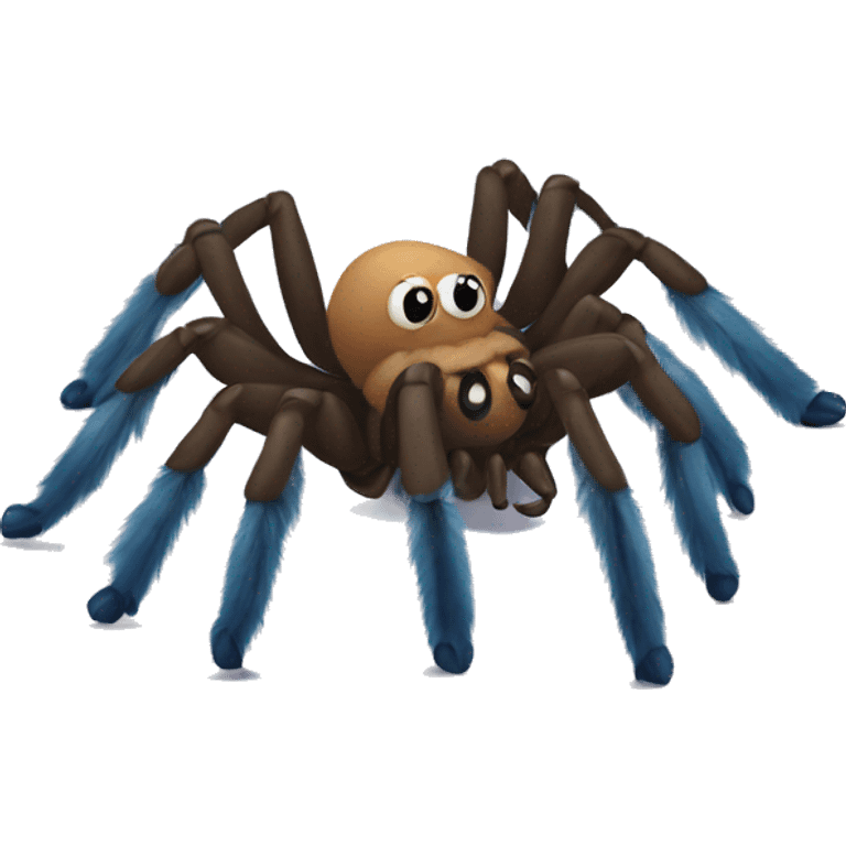 Tarantula with blue toes  emoji