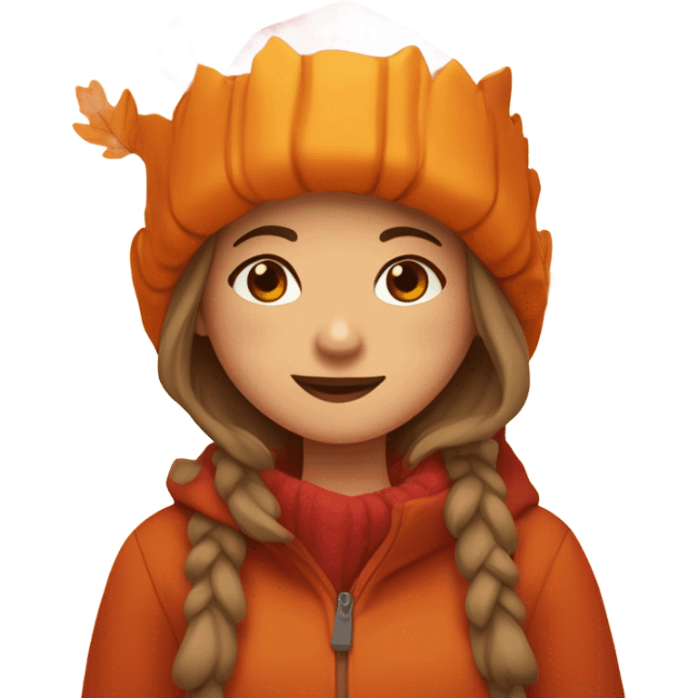 Autumn girl emoji