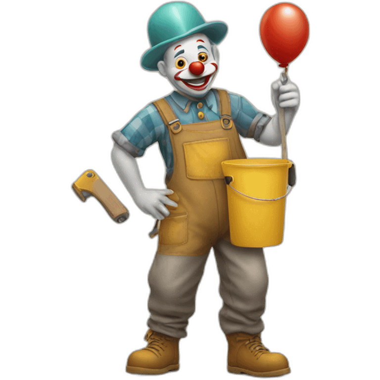 Clown doing manual labour for the rest of his life emoji