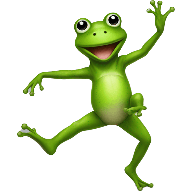 Dancing frog  emoji