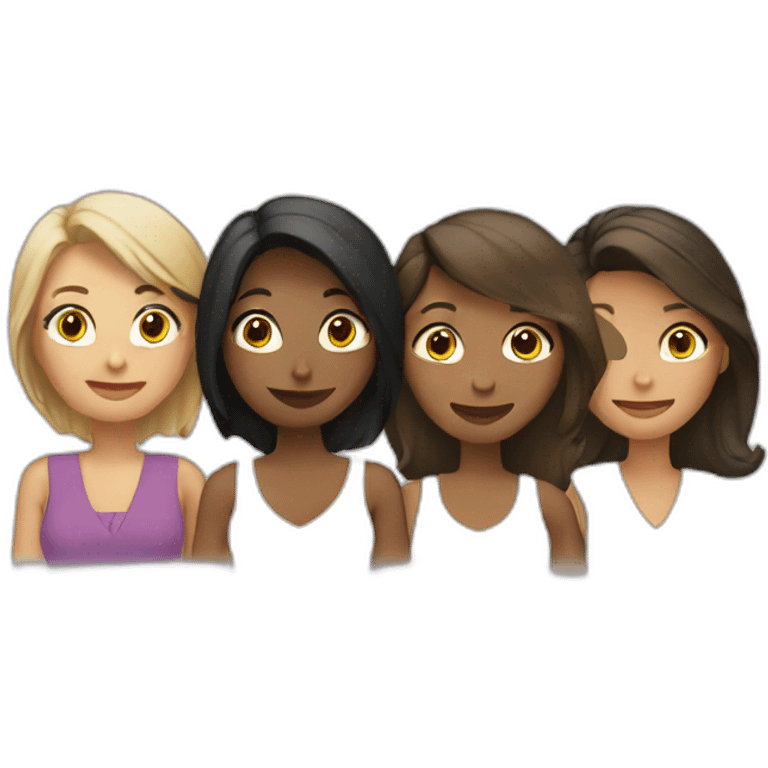 3 women near to eachother emoji