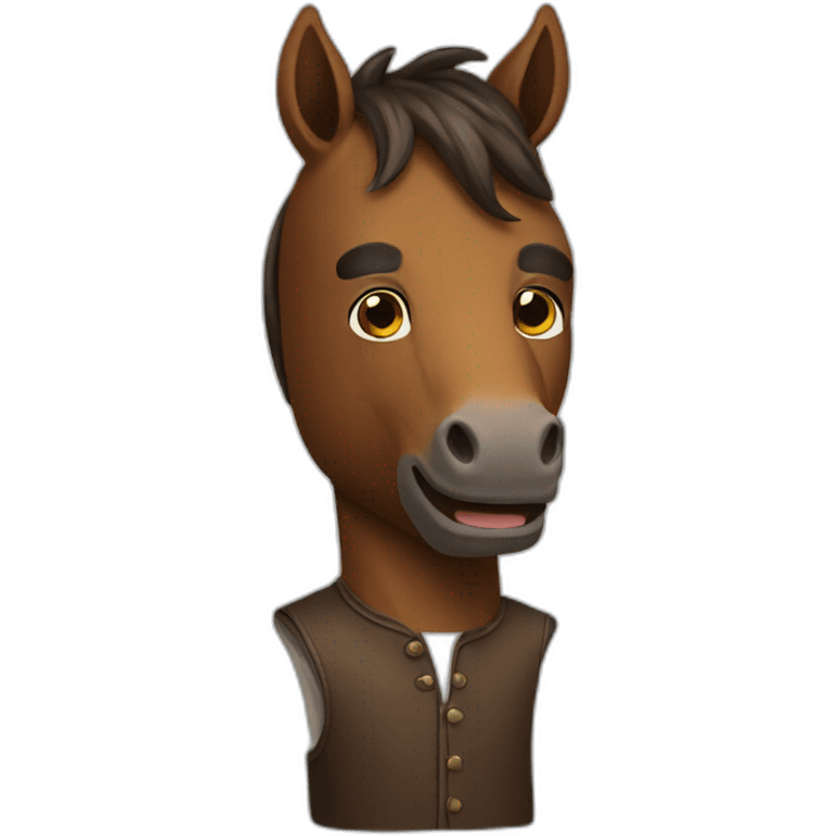 Guy with horse head emoji