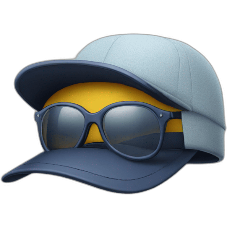 designer casquette lunette emoji