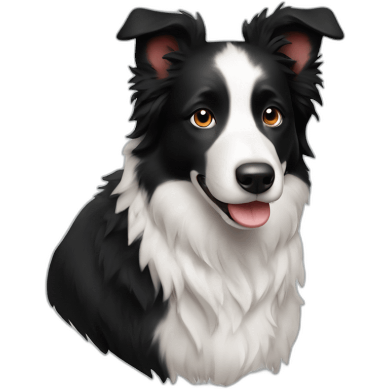 Cute little Border Collie emoji