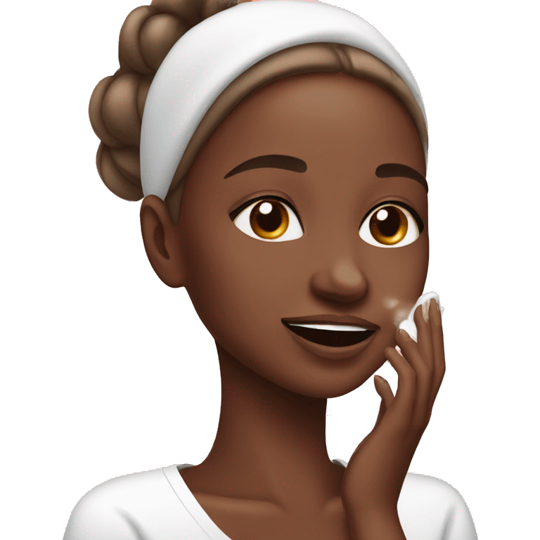 girl doing skincare  emoji