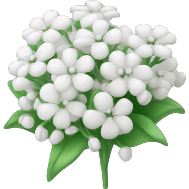 White baby’s breath flowers  emoji