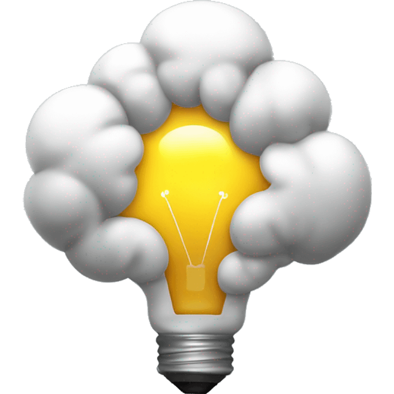 Brainstorming Emoji
Usage: To signify brainstorming sessions or creative thinking.
Design Idea: A brain with a light bulb inside it or lightning bolts around it. emoji