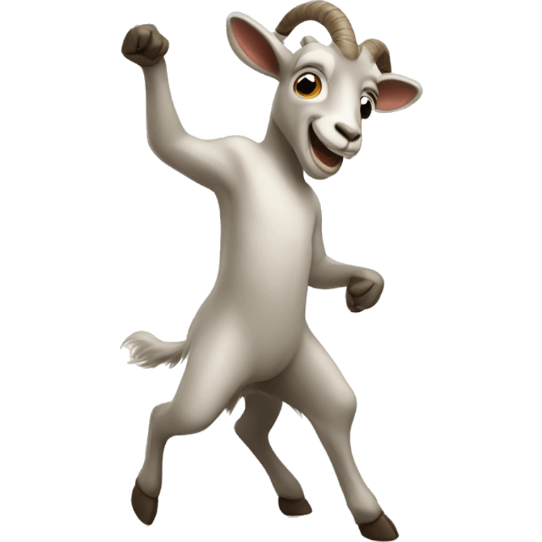 A goat dancing  emoji