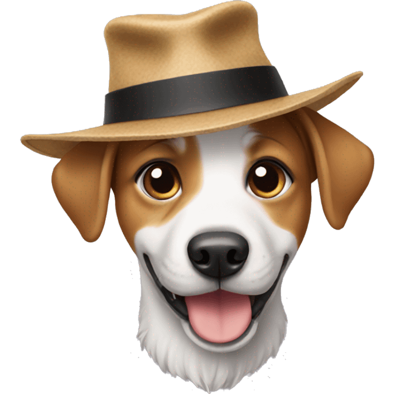 Dog wearing a hat  emoji