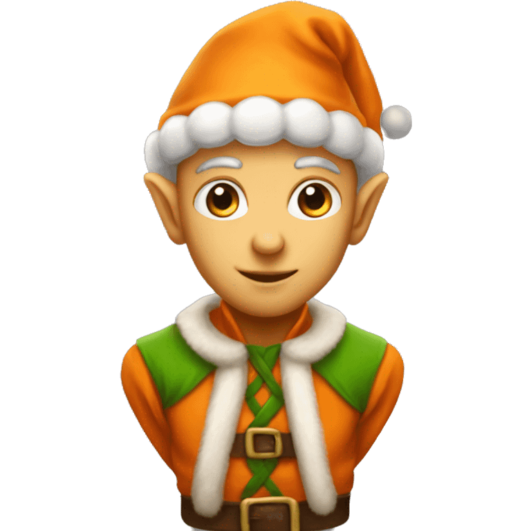 One orange elf all body emoji