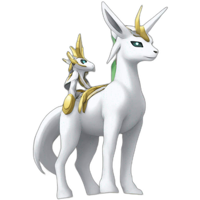 Arceus au dessus du temple de Sinnoh emoji