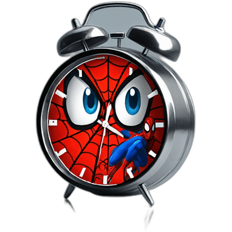 Spiderman alarm clock for kid emoji