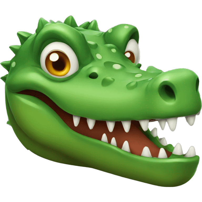 Scary crocodile emoji