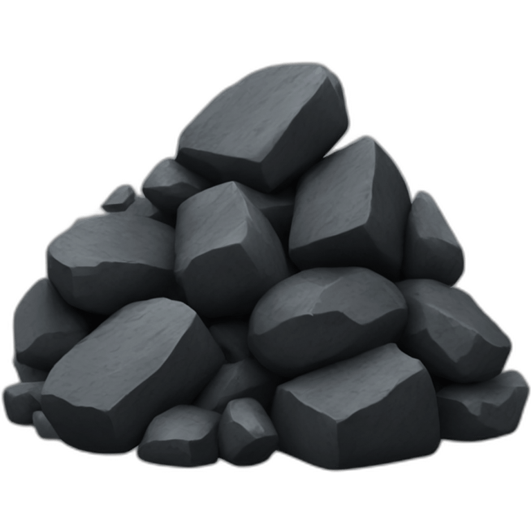  coal 3d emoji