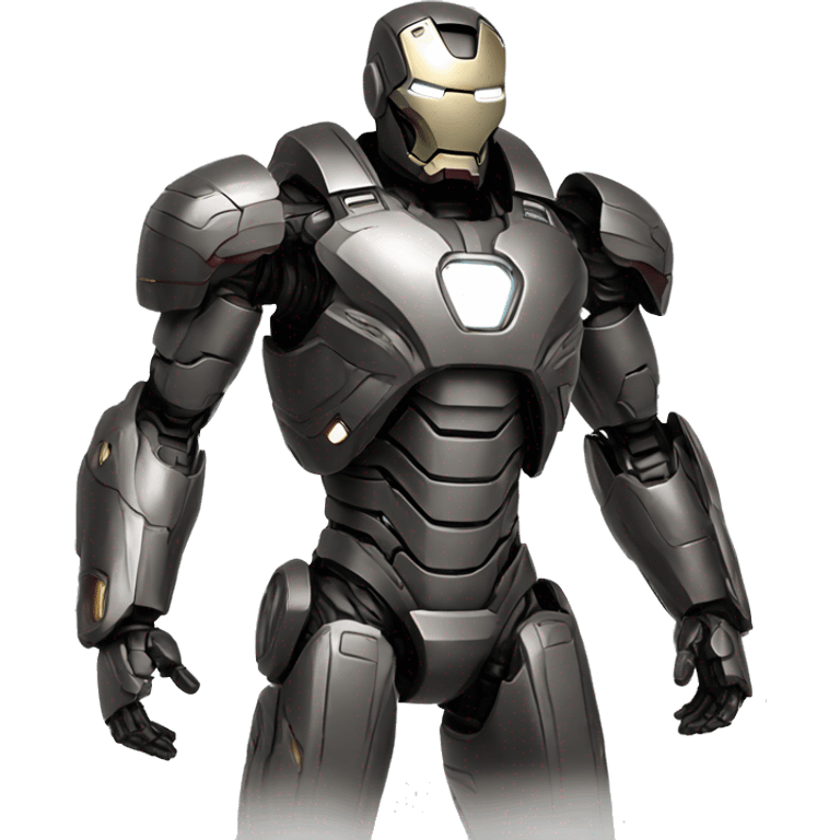 war machine full-body in ironman, front view emoji