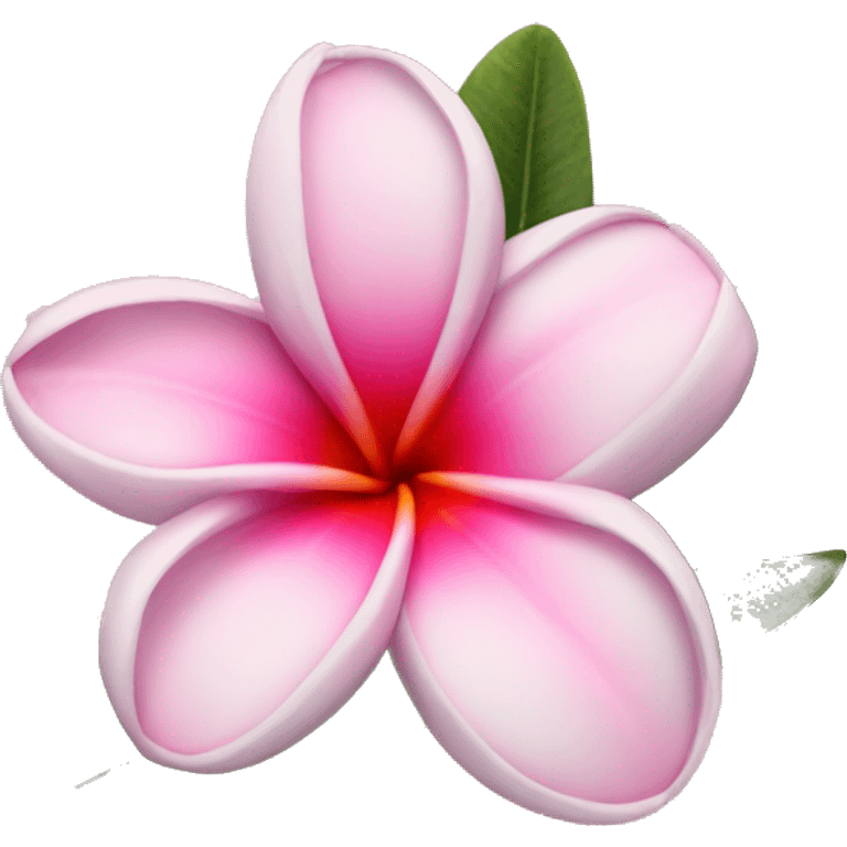 pink plumeria emoji