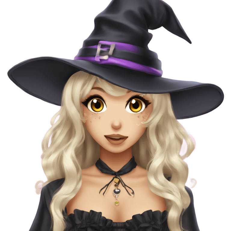 hime gyaru girl witch emoji