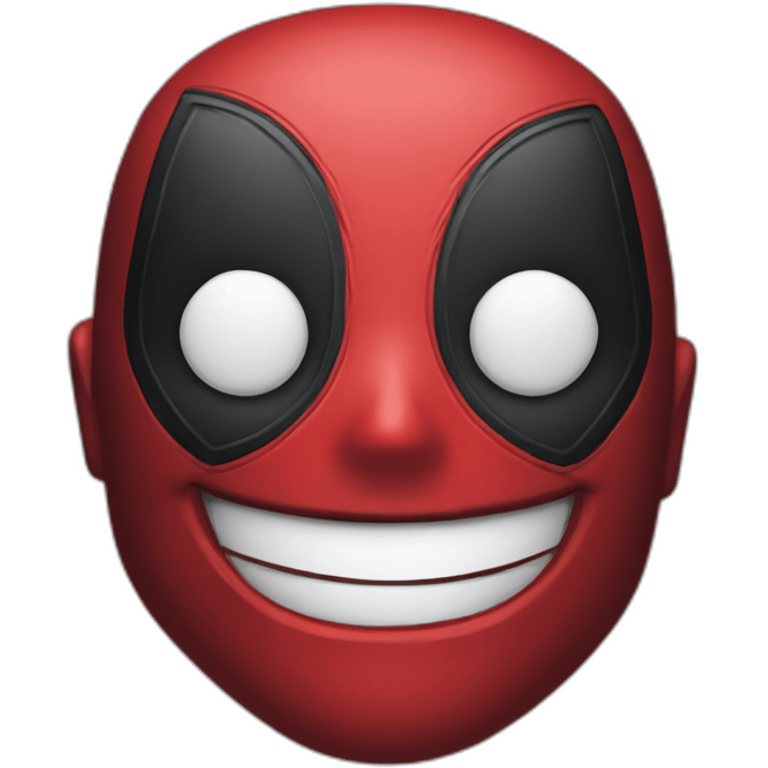 smilling deadpool face emoji