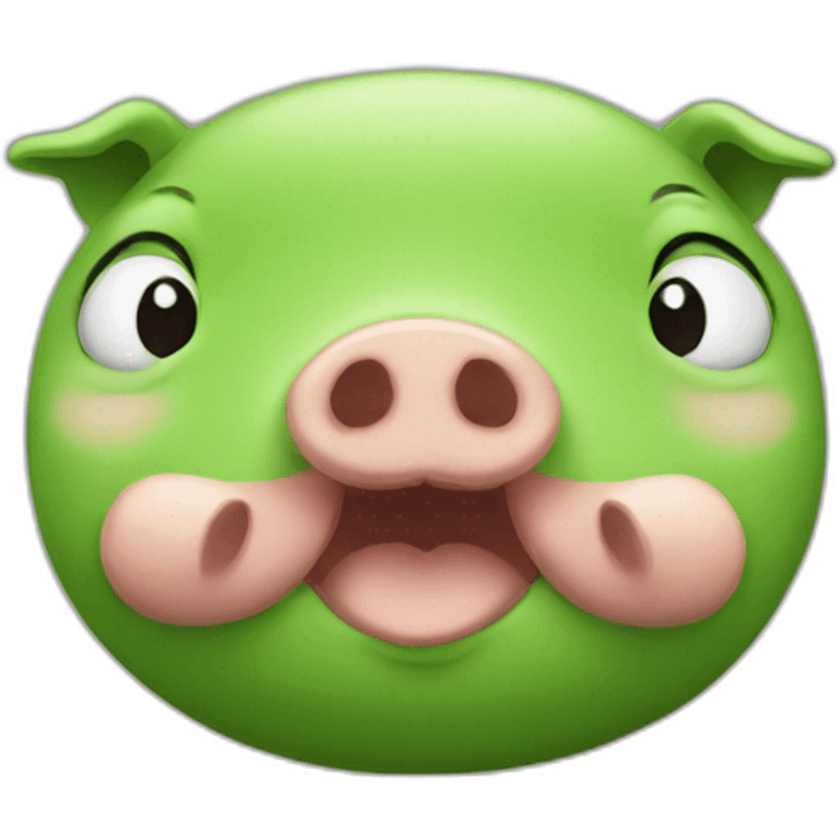 green fat pig emoji