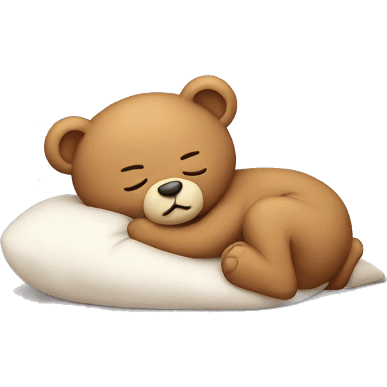 Teddy are sleeping  emoji