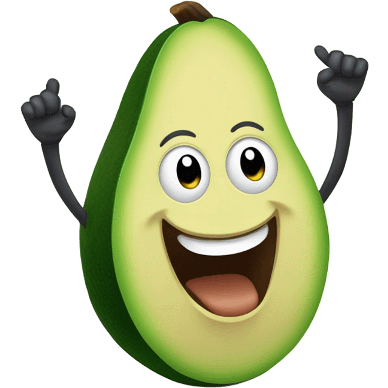 Avocado dancing emoji