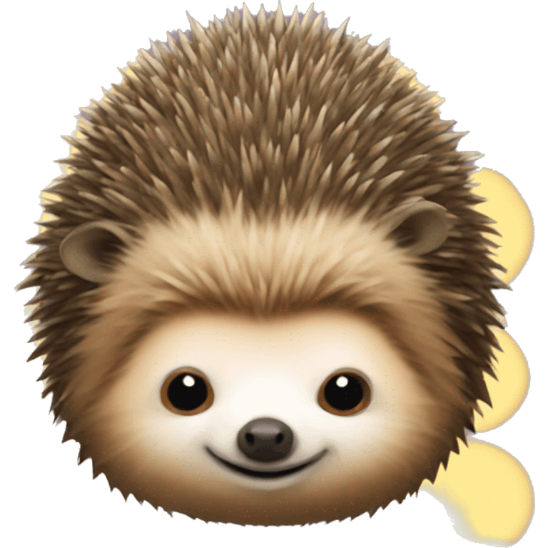 hedgehog on a sloth emoji