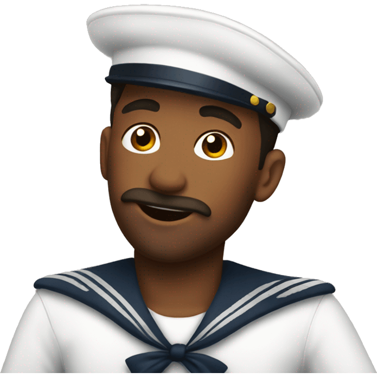 Sailor drinking coffee emoji