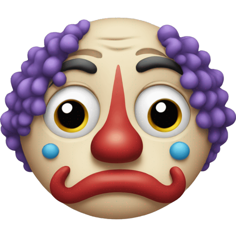 sad clown emoji