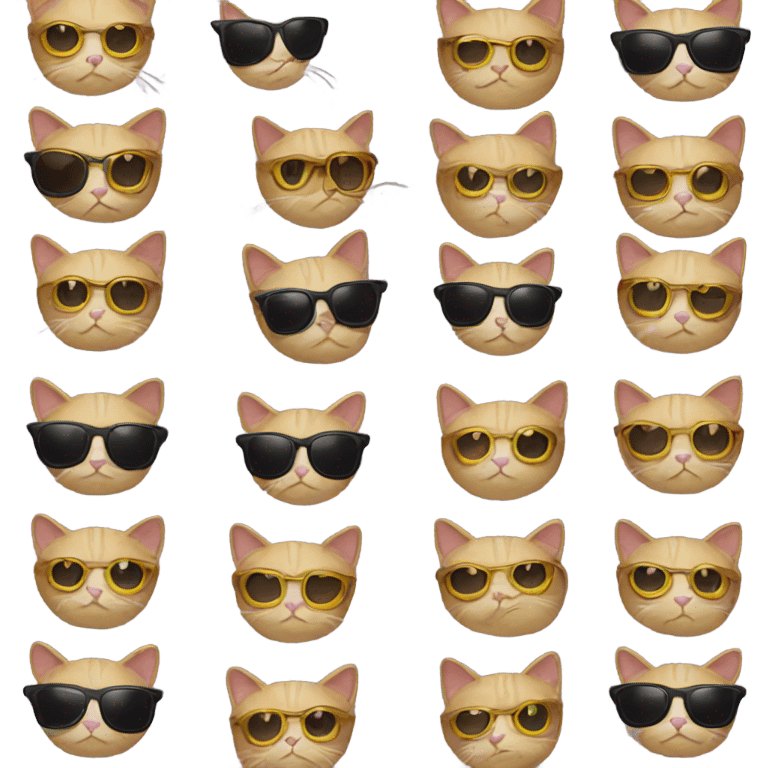 Cat with sunglasses emoji