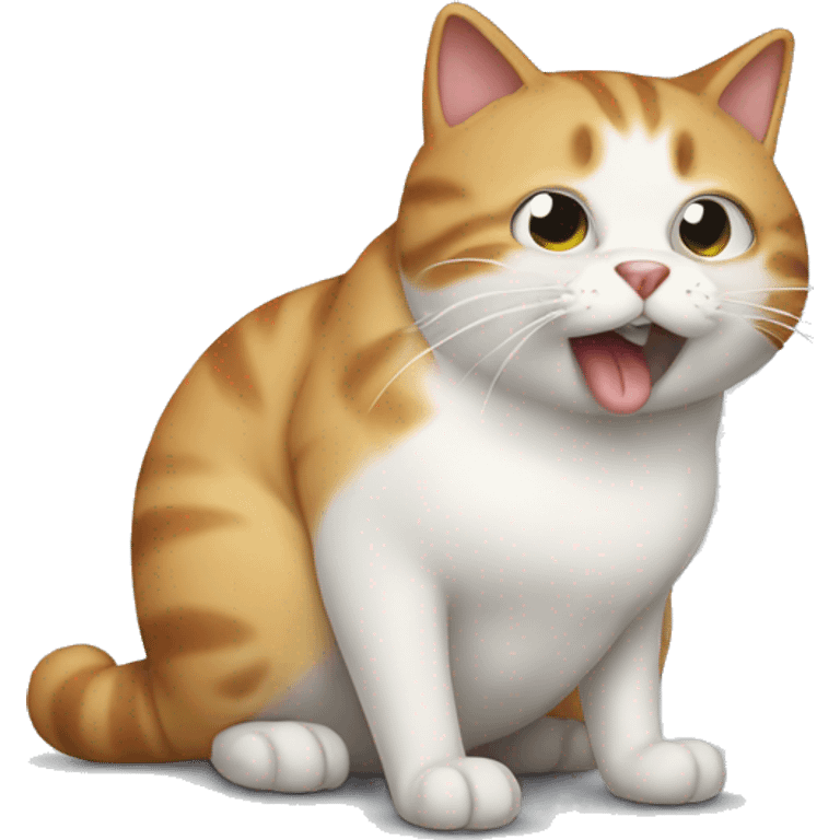 Cat farting emoji