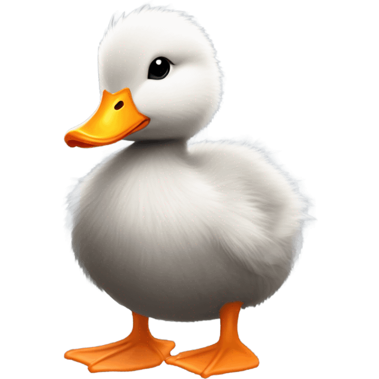 Baby gray duck emoji