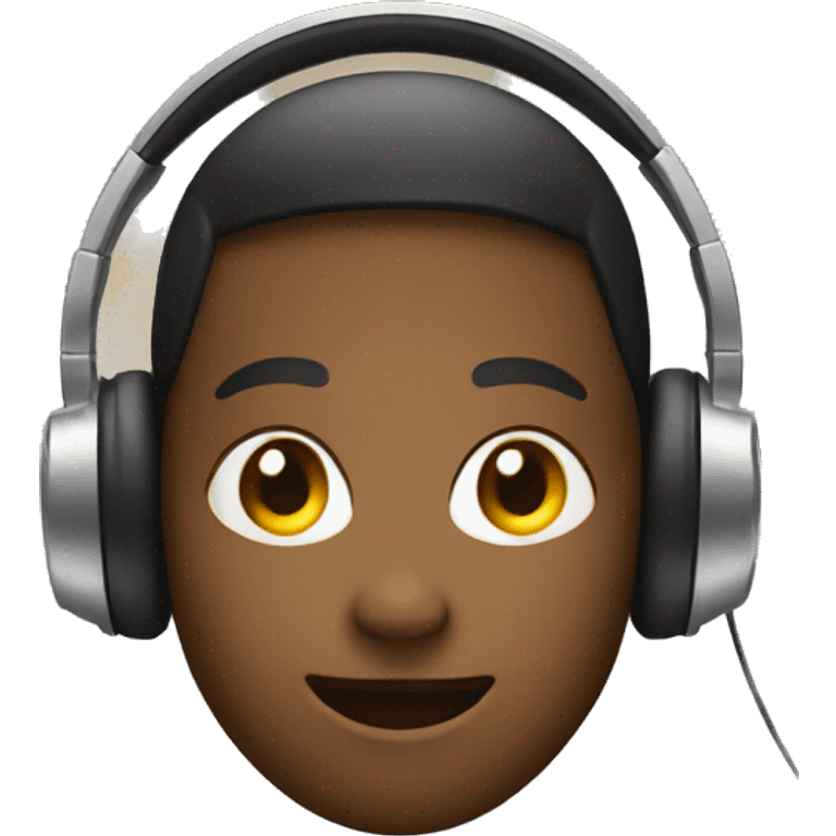 Face with headphone on emoji