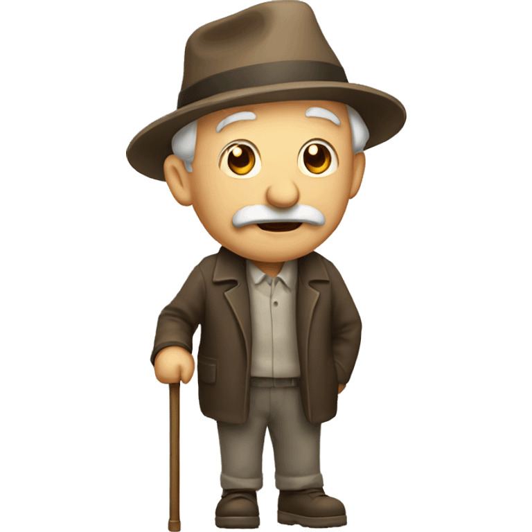 Old man with cane emoji