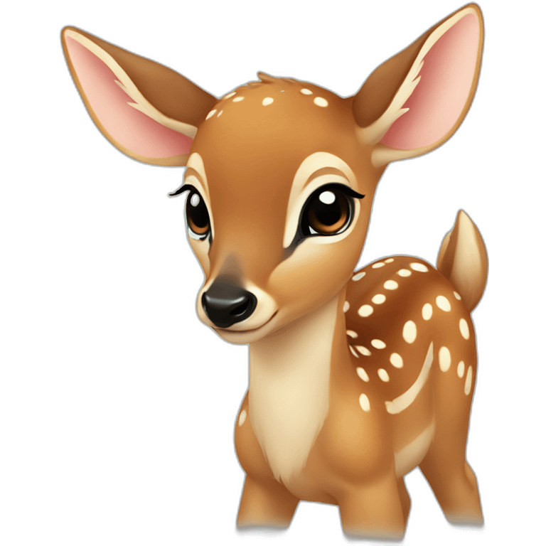 Baby deer love emoji