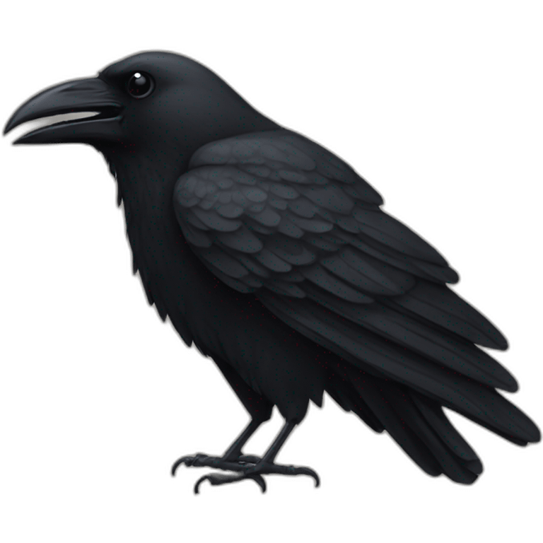 Black crow school logo emoji