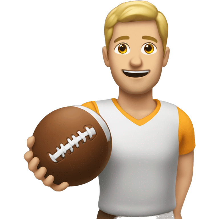 Footbawler while throwing a ball Amazon emoji