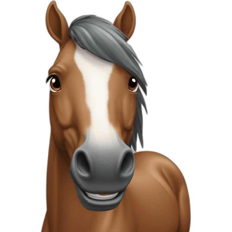 mr horse happy emoji