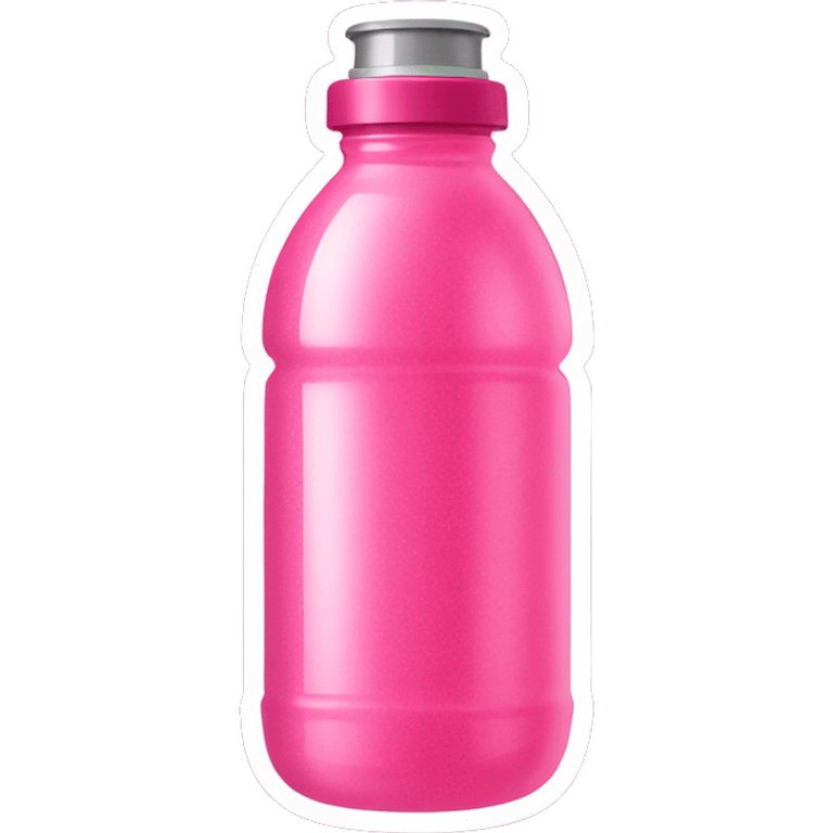 Sparkly pink water bottle emoji