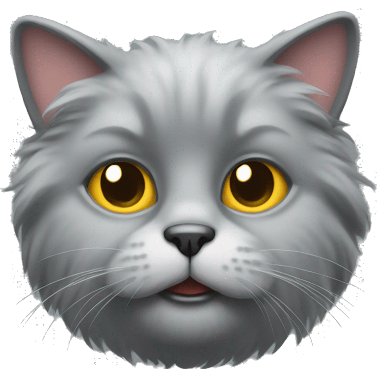 grey fluffy cat emoji