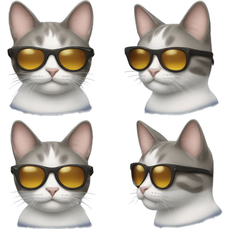 Cat with sunglasses emoji