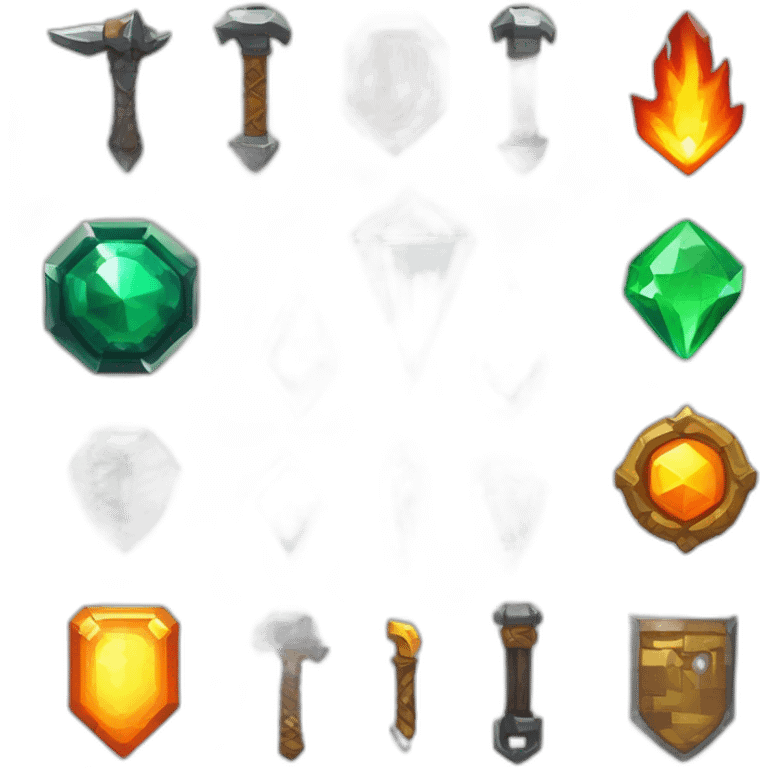 Pixel Battle Badge Admin BanHammer Diamond Obsidian Emerald Flame Shiny Glow Reward Legendary Unique Epic Mystery emoji