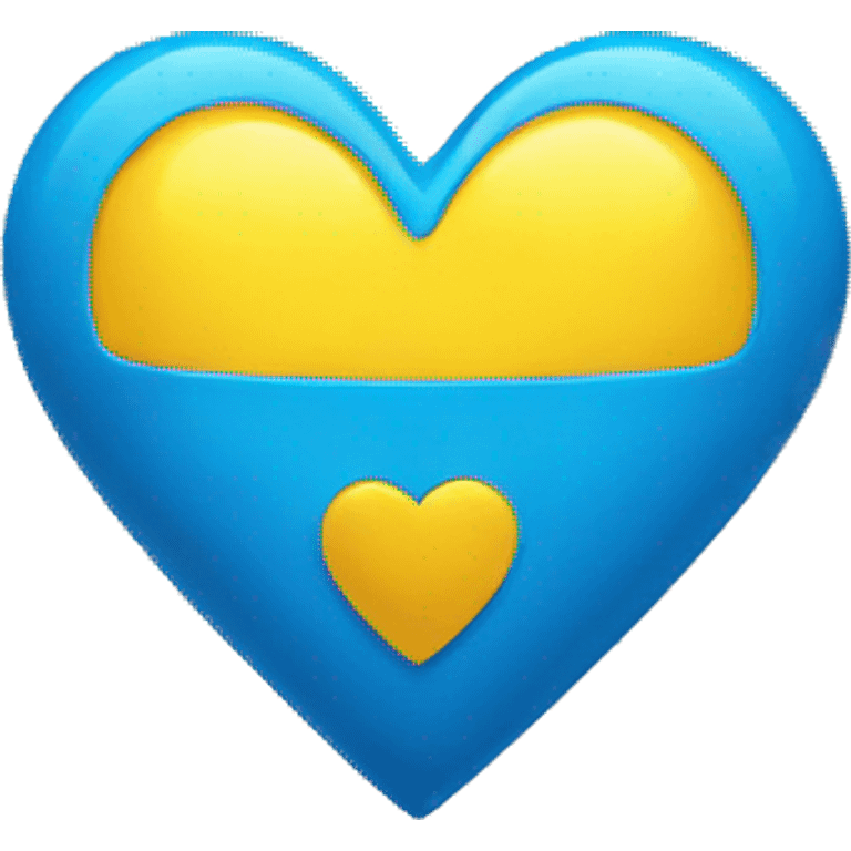 yellow-blue heart emoji