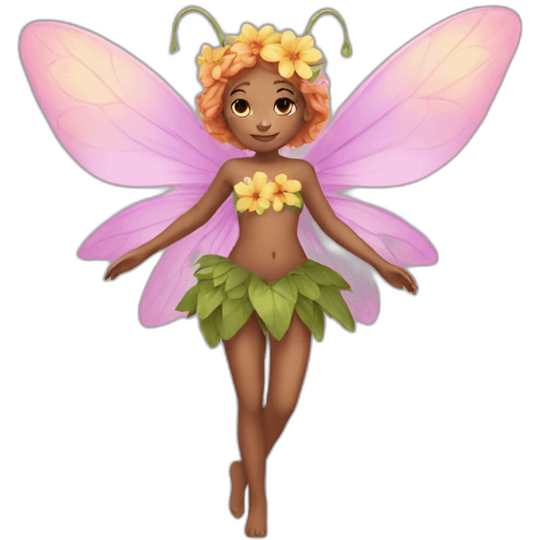 Flower fairy  emoji