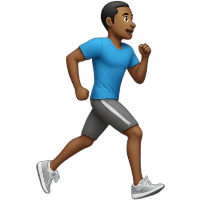 Running from the side in casual attire emoji