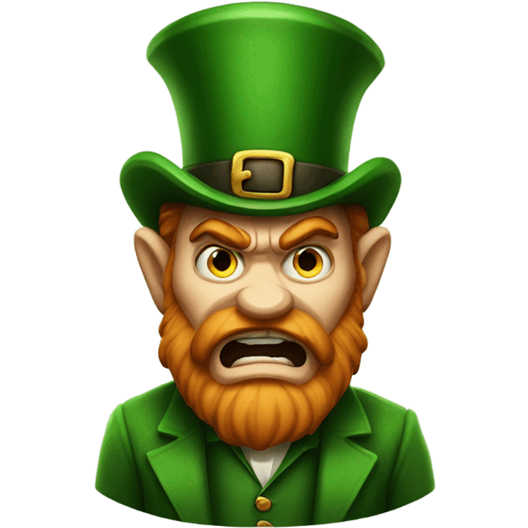 angry leprechaun  emoji