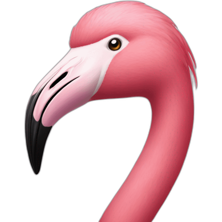 Flamingo with makeup emoji