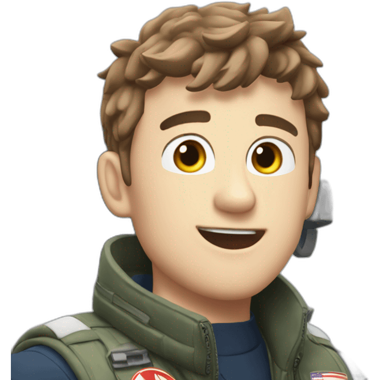 Youtuber Mr Beast in a bomber jet emoji