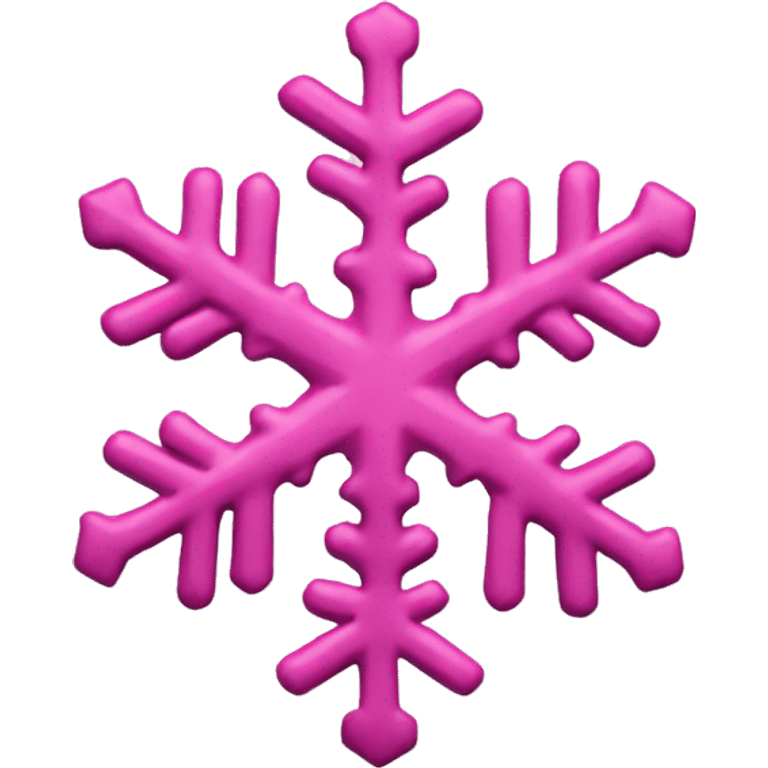 a pink snowflake emoji