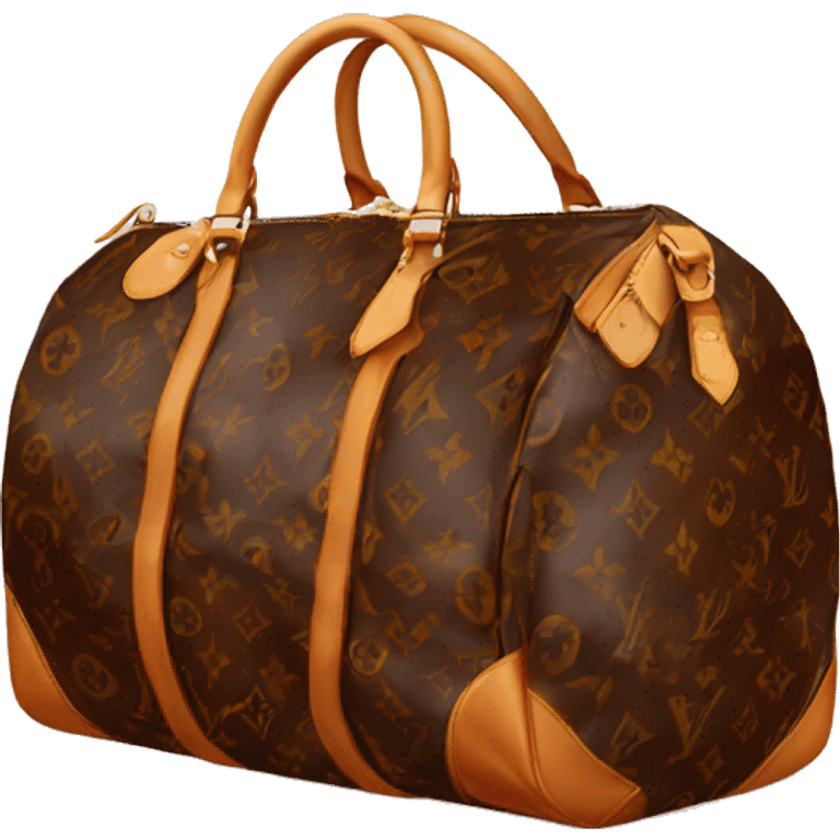 louis vuitton duffle bag emoji