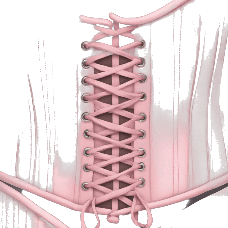 Pastel pink corset  emoji